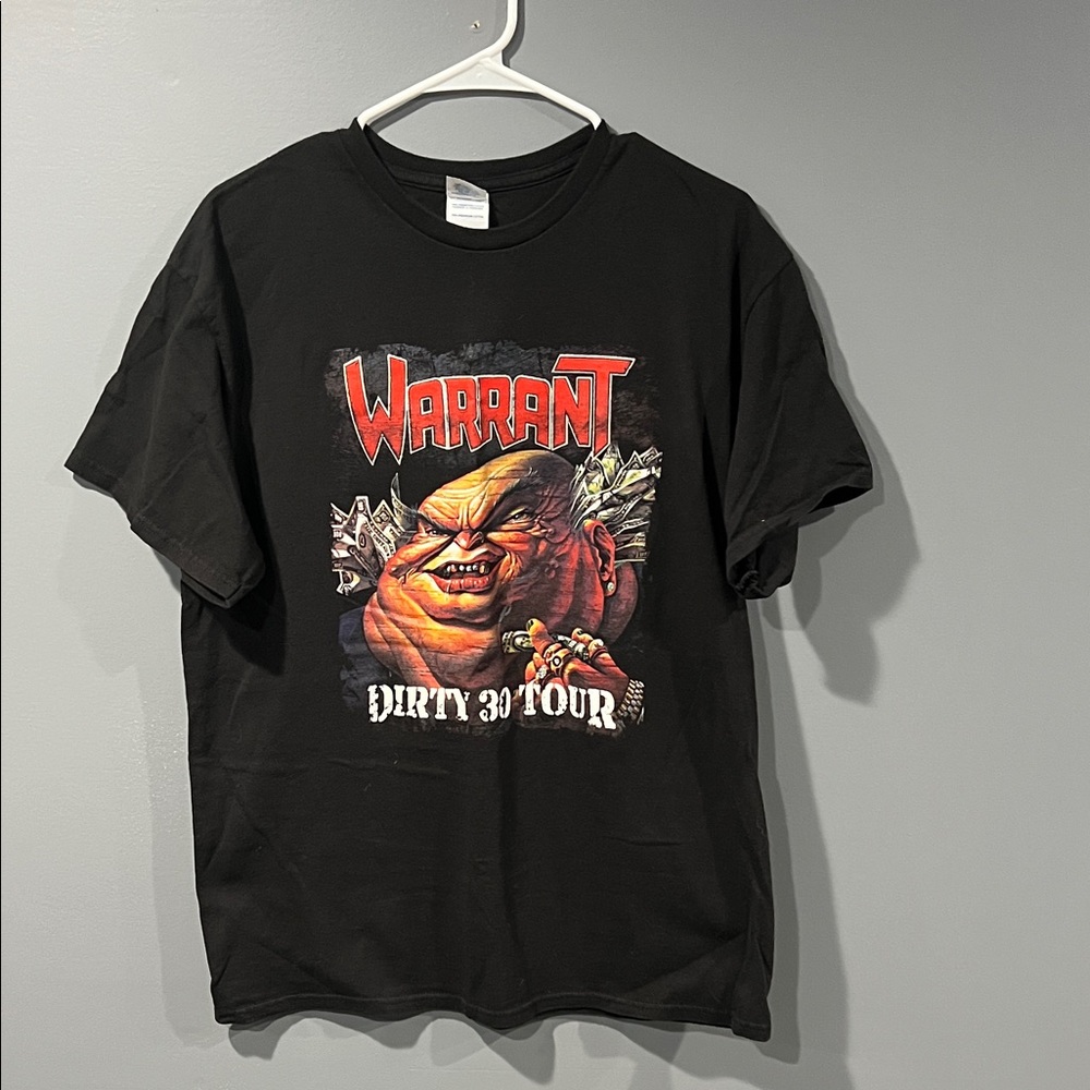 WARRANT Dirty 30 Black Graphic T-Shirt